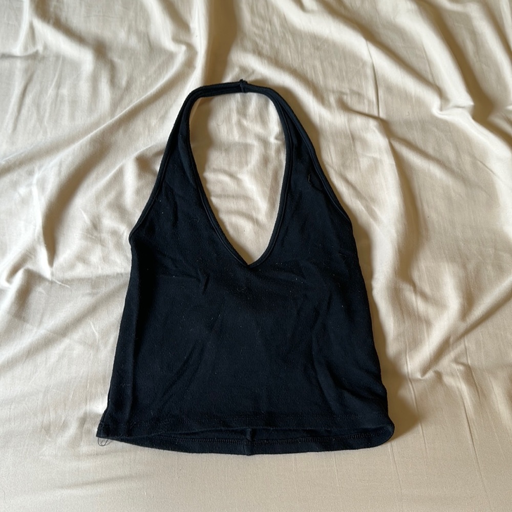 Brandy Melville backless halter crop top